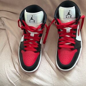 Nike Red and Black Athletic Shoes